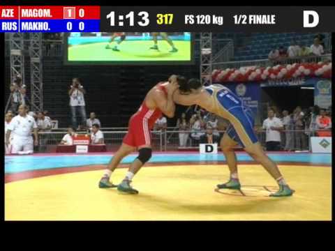 120kg - Bilyal Makhov (RUS) vs Jamaladdin Magomedov (AZE) 2011 world championship