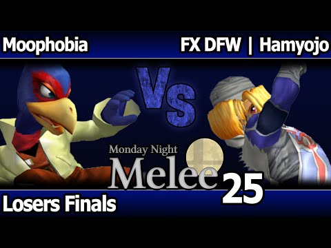 MNM 25 Melee - Moophobia (Falco) vs FX DFW | Hamyojo (Sheik, Marth) - Losers Finals