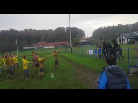 Slavlje navijača i nogometaša Rugvica Save 1976