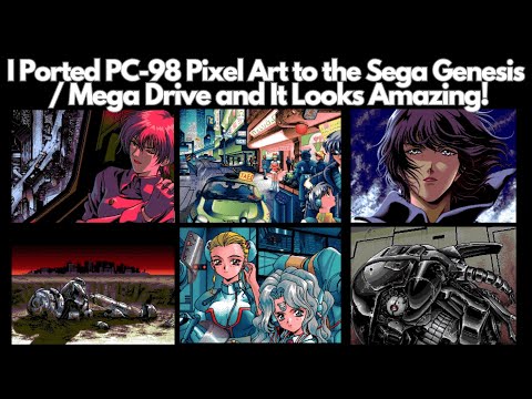 Wie ich fantastische PC-98-Pixelgrafiken auf den Sega Genesis / Mega Drive portiert habe