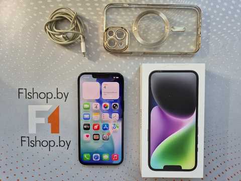 фото телефон apple iphone 14 128gb (полуночный) 2 sim бу 0