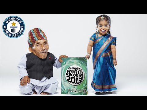 World's Smallest Man and Woman Meet For The First Time - Guinness World Records