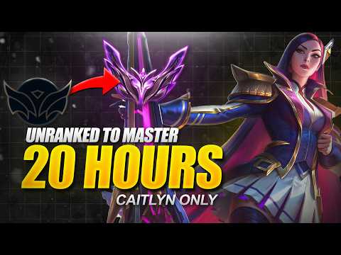 UNRANKED to MASTERS in 20h - Caitlyn Only