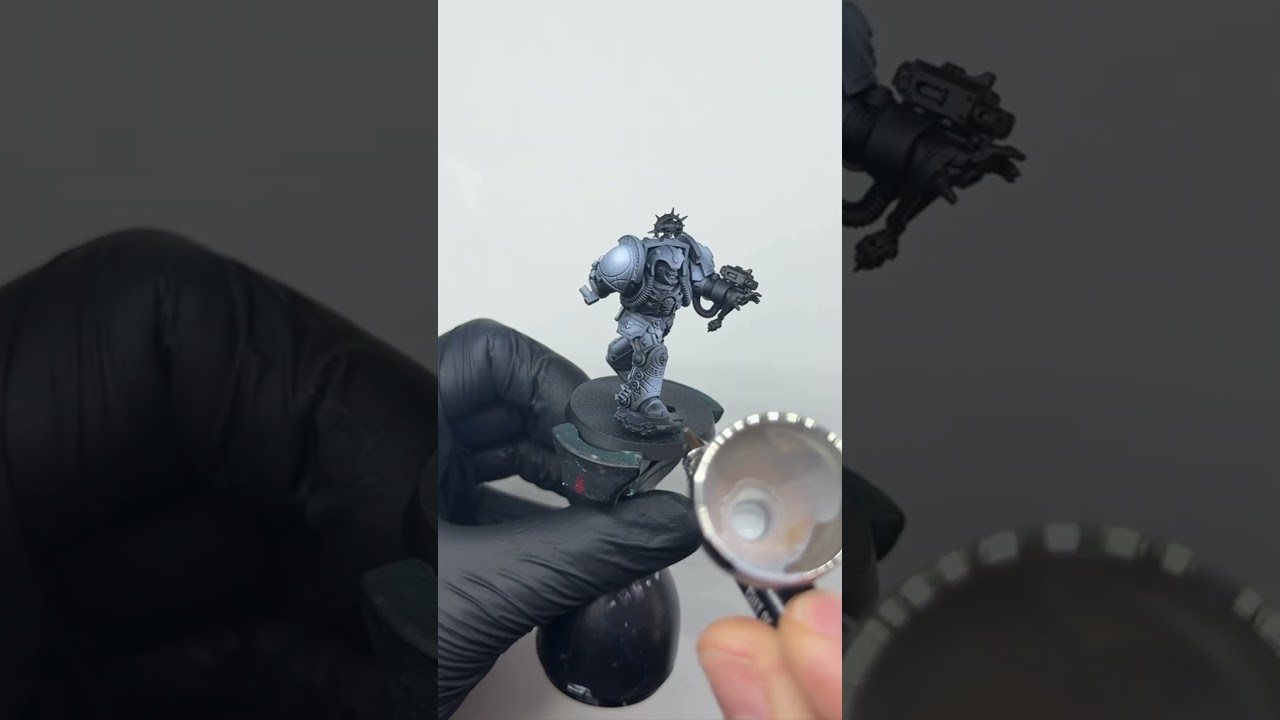 Airbrush work on Terminator ! #paintingwarhammer #greenstuffworld #leviathan #psyker #warhammer40k