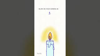Blow out the candle 🕯️#shorts #animation