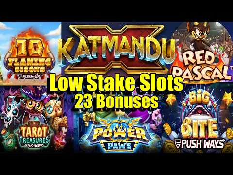 Thumbnail for video: We Hit The Push Gaming Slots & More, Power Paws, Regal Knights, Katmandu X & So Much More