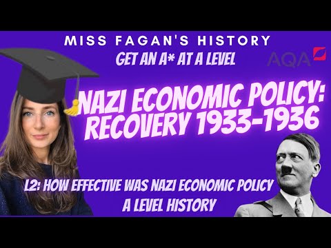 A LEVEL HISTORY | Nazi Economic Policy: Recovery 1933-1936
