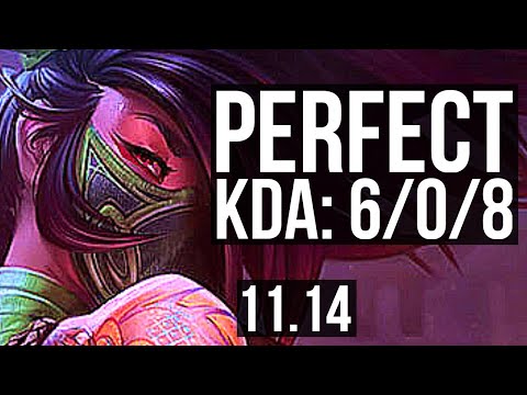 AKALI vs LUCIAN (MID) | 6/0/8, 800K mastery, Dominating | EUW Diamond | v11.14