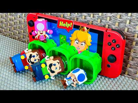 Mario, Luigi, Toad and Toadette try to save Peach!