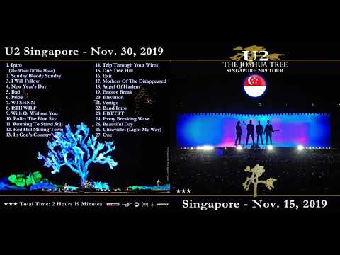 U2 - Joshua Tree Tour 2019 - Singapore (2019/11/30)