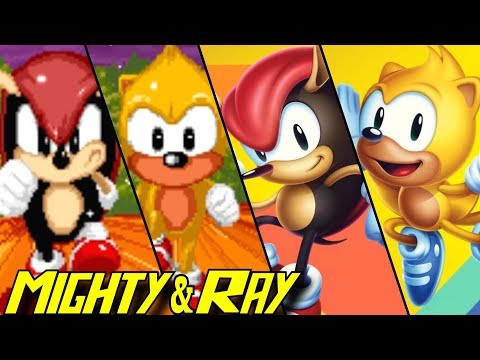 Evolution of Mighty & Ray in Sonic Games (1992-2018)