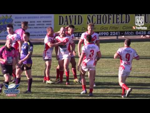 2016 Newcastle RL Round 14 1st Grade Highlights - Cessnock Goannas v South Newcastle Lions