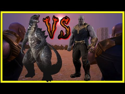 UEBS - Godzilla and Chunk norris VS Thanos