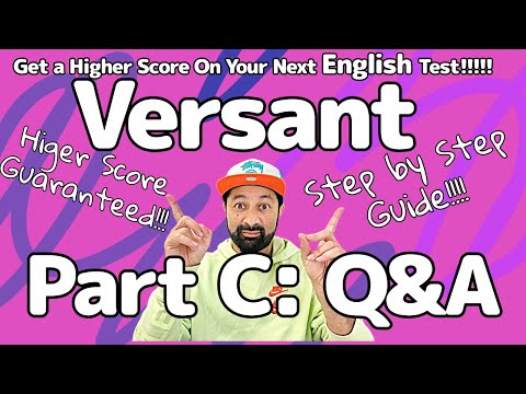 🗣️ Master the Versant English Speaking & Listening Test Part C: Questions with Simple Answers!