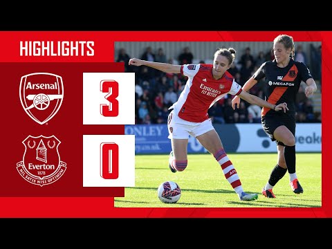 HIGHLIGHTS | Arsenal vs Everton (3-0) | WSL | McCabe, Wubben-Moy, Maanum