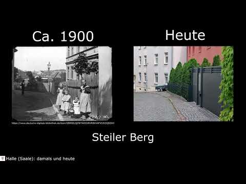 Halle (Saale) damals vs. heute #16