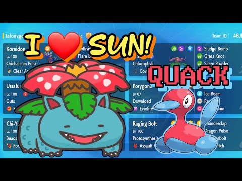 PLAYING THE BEST VENUSAUR SUN TEAM! VGC Regulation G!