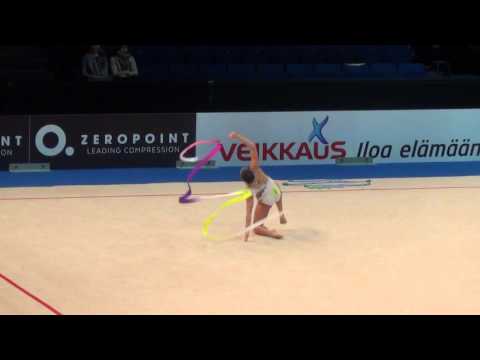 Victoria Veinberg Filanovsky ISR ribbon Espoo World Cup 2016
