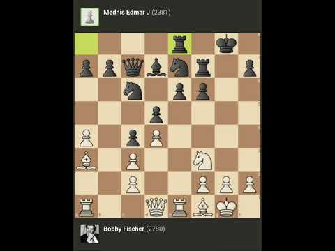 BOBBY FISCHER VS MEDNIS EDMAR J || US Championship | New York - USA, 1962.