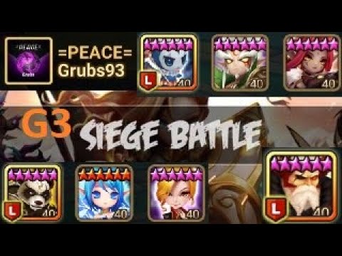 High G3 Siege[EU] Finally some NEW defences, NEW META?We use new off =Peace= Vs AoW Vs ValarDohaeris