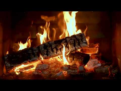 🔥 Cozy Fireplace 4K (12 HOURS). Burning Fireplace Sounds. Relaxing Fireplace with Burning Logs
