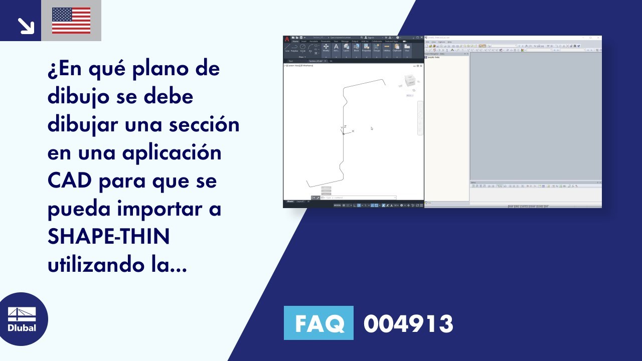 FAQ 004913 | ¿En qué plano de dibujo se debe dibujar una sección en una aplicación CAD para que ...