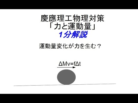 物理学科 慶應理工物理対策、「力」1分解説 part1