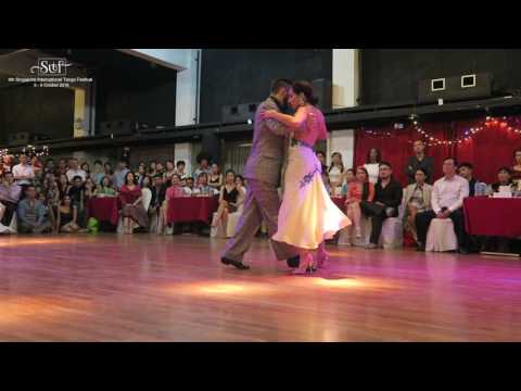  Javier Rodriguez  and  Fatima Vitale  are  dancing  at  Singapore International Tango Festival  in  2016