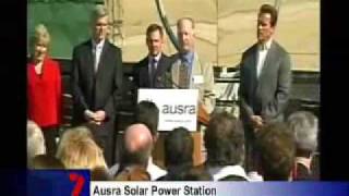 Channel 7 News: Arnold Schwarzenegger opens Ausra's first US solar the