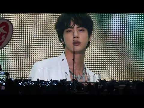 Jin notices army birthday project for him PTD on stage day 4 211202