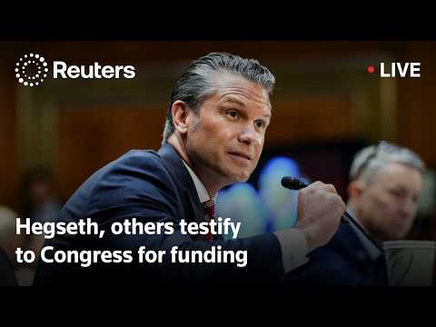 Video Thumbnail: LIVE: Hegseth, Caine and others testify on supplemental funding request
