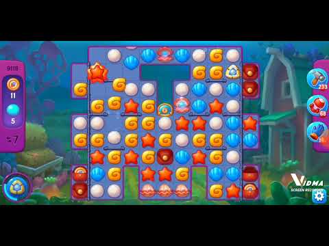 Fishdom. 9118 super hard level no boosters and diamonds. 17 moves
