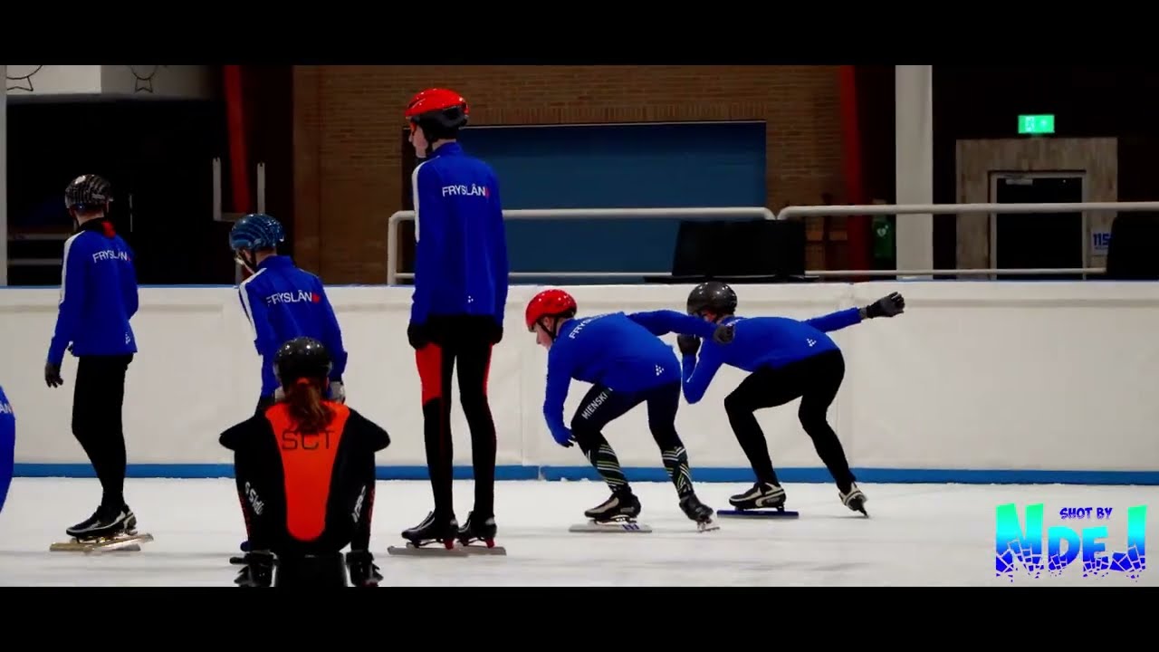 Sport video - Shorttrack training ITC Leeuwarden 22/02/2024