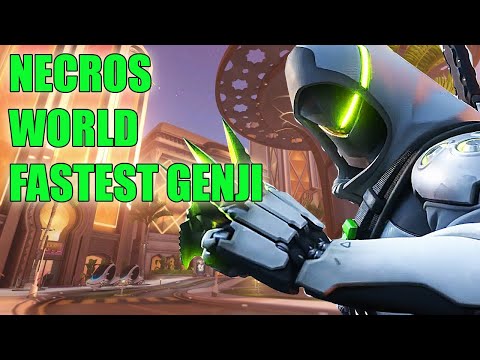 NECROS WORLD FASTEST GENJI GAMEPLAY - PRO OVERWATCH SEASON 24