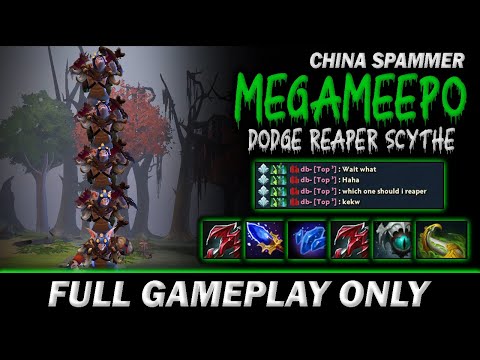 PREVENT MEEPO FROM DEATH !! china spammer MEGAMEEPO DODGE REAPER SCYTHE - Full Gameplay Meepo #392