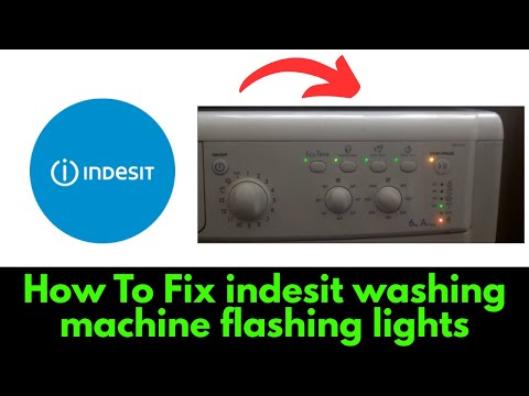 HOW TO FIX indesit washing machine flashing lights