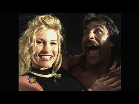 Wildman Marc Mero's debut match on Raw vs Isaac Yankem. Sable dumps Triple H for Mero! (WWF)