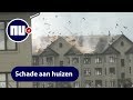 Harde wind blaast dak appartementencomplex in Canada | NU.nl