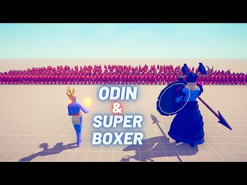 SUPER BOXER & ODIN vs ALL FACTIONS ARMIES - Totally Accurate Battle Simulator - TABS