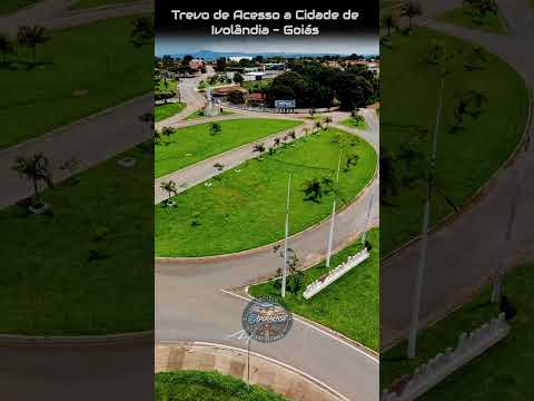 IVOLÂNDIA GOIÁS, PROJETO VISÃO AÉREA - TREVO DE ACESSO A CIDADE.