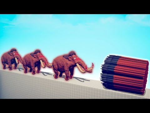 3x MAMMOTH vs EVERY GOD - TABS | Totally Accurate Battle Simulator 2024