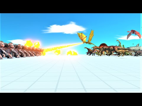 WAR !! 20 Goro the giant army vs all units ARBS Animal revolt battle simulator