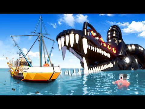 LEVIATHAN SEA MONSTER SURVIVAL! (Brick Rigs)