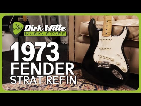 Fender 1973 Stratocaster Black Refin OHSC image 12