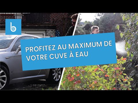 Video: Citerne à eau de pluie rectangulaire aérienne - Avec pompe - 1500 litres