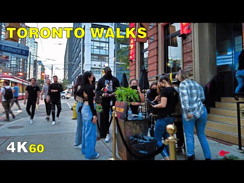 Friday Patio Nightlife in Downtown Toronto on Queen & King (June 18, 2021)