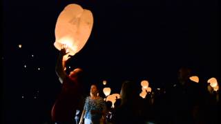 preview picture of video 'Lantern Launch from Port Washington Coal Dock Park'