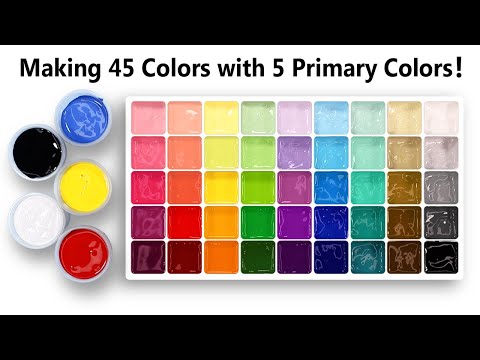 Making 45 Colors with Only 5 Primary Colors