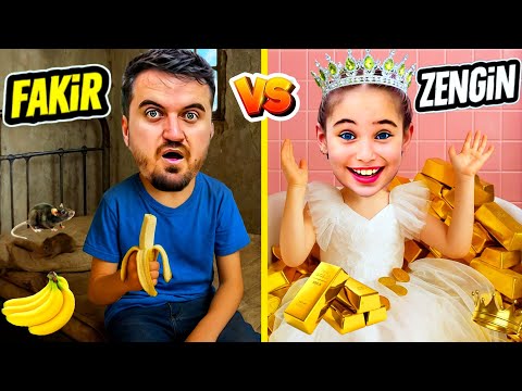 ELİF SİNEM ZENGİN VS FAKİR ‼️ ZENGİN EVİ TURU YAPTIK ALTIN BANYOSU VAR !!