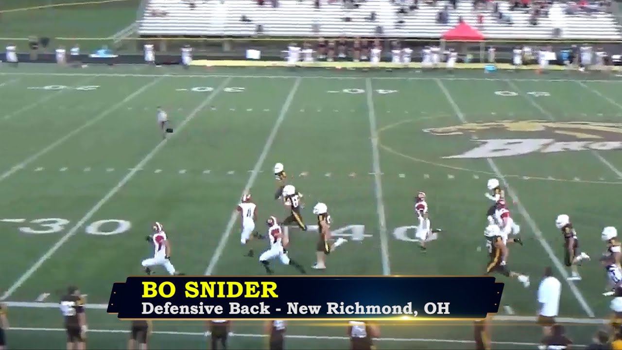 Bo Snider is a Talented Return Man and Defensive Back from New Richmond, Ohio